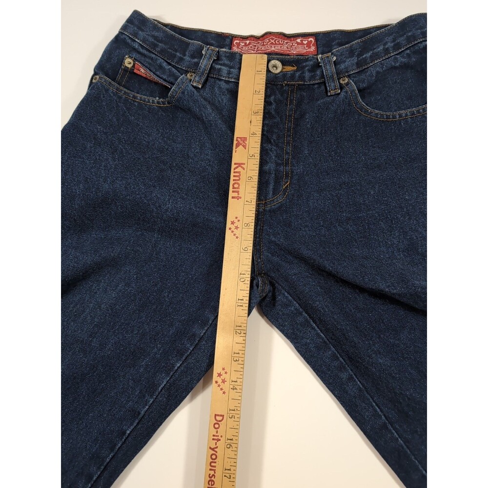 Women's Dark Blue Cropped Jeans - Classic Ankle Length - Picture 5 of 9